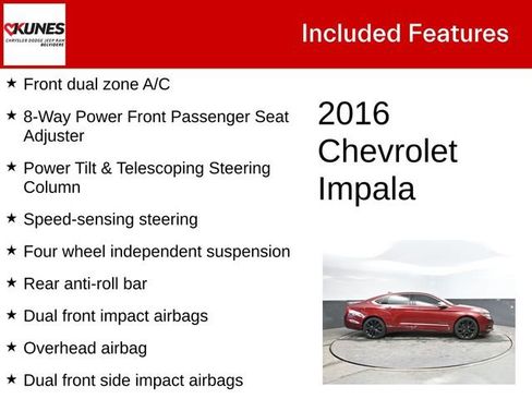 Used 2016 Chevrolet Impala LTZ w/ Enhanced Convenience Package image 3