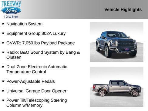 Used 2020 Ford F150 Raptor w/ Equipment Group 802A Luxury image 3