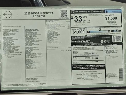 New 2025 Nissan Sentra SR w/ SR Premium Package FWD image 41
