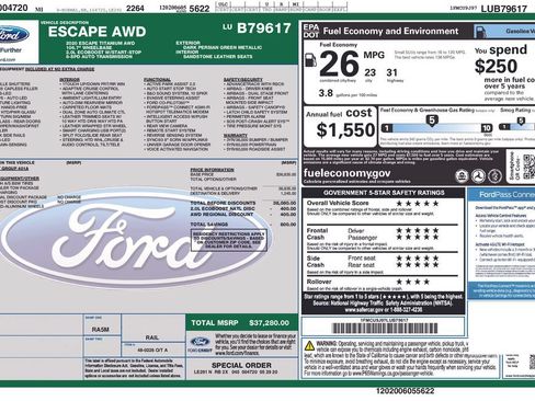 Used 2020 Ford Escape Titanium AWD/4WD image 9
