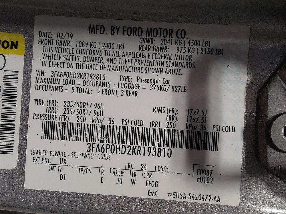 Used 2019 Ford Fusion SE FWD image 33