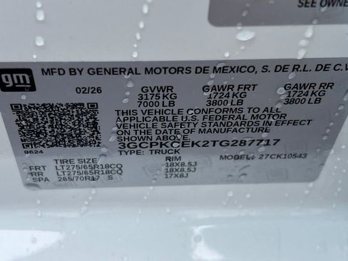 New 2026 Chevrolet Silverado 1500 Custom Trail Boss image 21