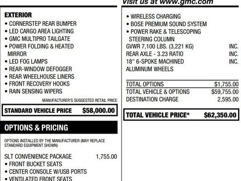 Used 2026 GMC Sierra 1500 SLT w/ SLT Convenience Package image 2