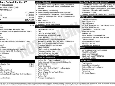Used 2020 Subaru Outback Limited XT image 22