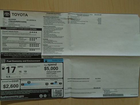 Used 2023 Toyota 4Runner Limited AWD/4WD image 39
