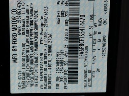 New 2025 Ford Mustang GT Premium w/ GT Performance Package image 41