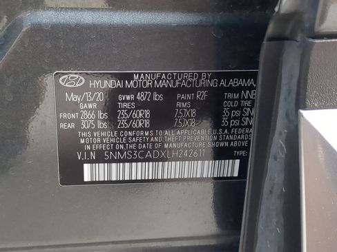 Used 2020 Hyundai Santa Fe SEL w/ Convenience Package image 21