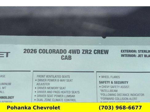New 2026 Chevrolet Colorado ZR2 AWD/4WD image 28
