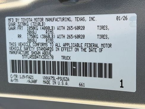 New 2026 Toyota Tundra SR5 image 26