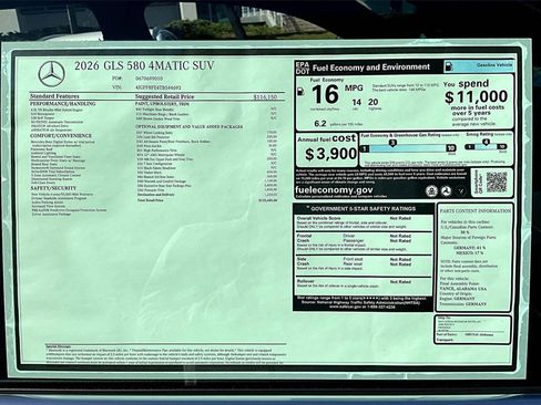 New 2026 Mercedes-Benz GLS 580 4MATIC image 14