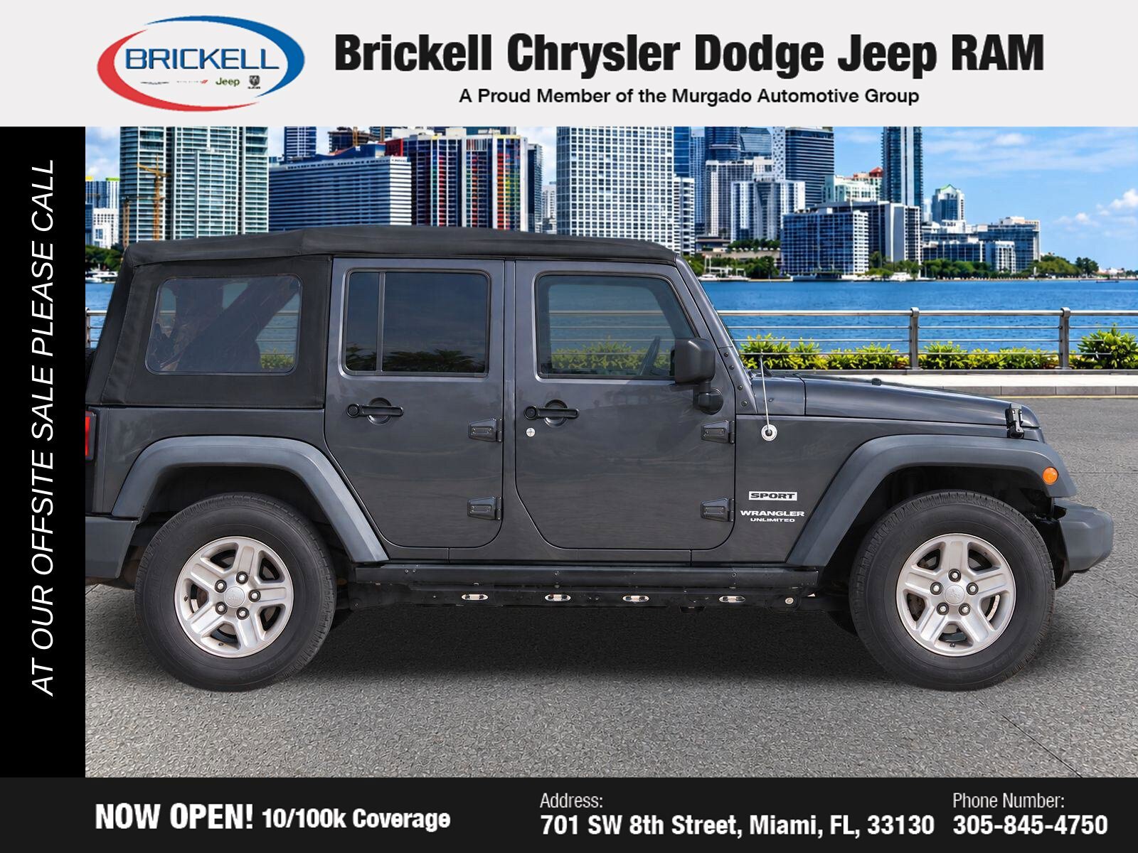 Used 2017 Jeep Wrangler Unlimited Sport w/ Connectivity Group AWD/4WD image 8