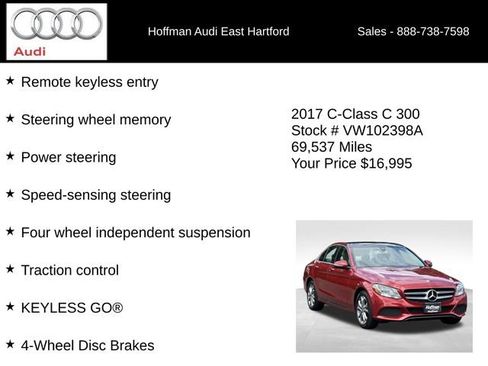 Used 2017 Mercedes-Benz C 300 4MATIC Sedan image 24