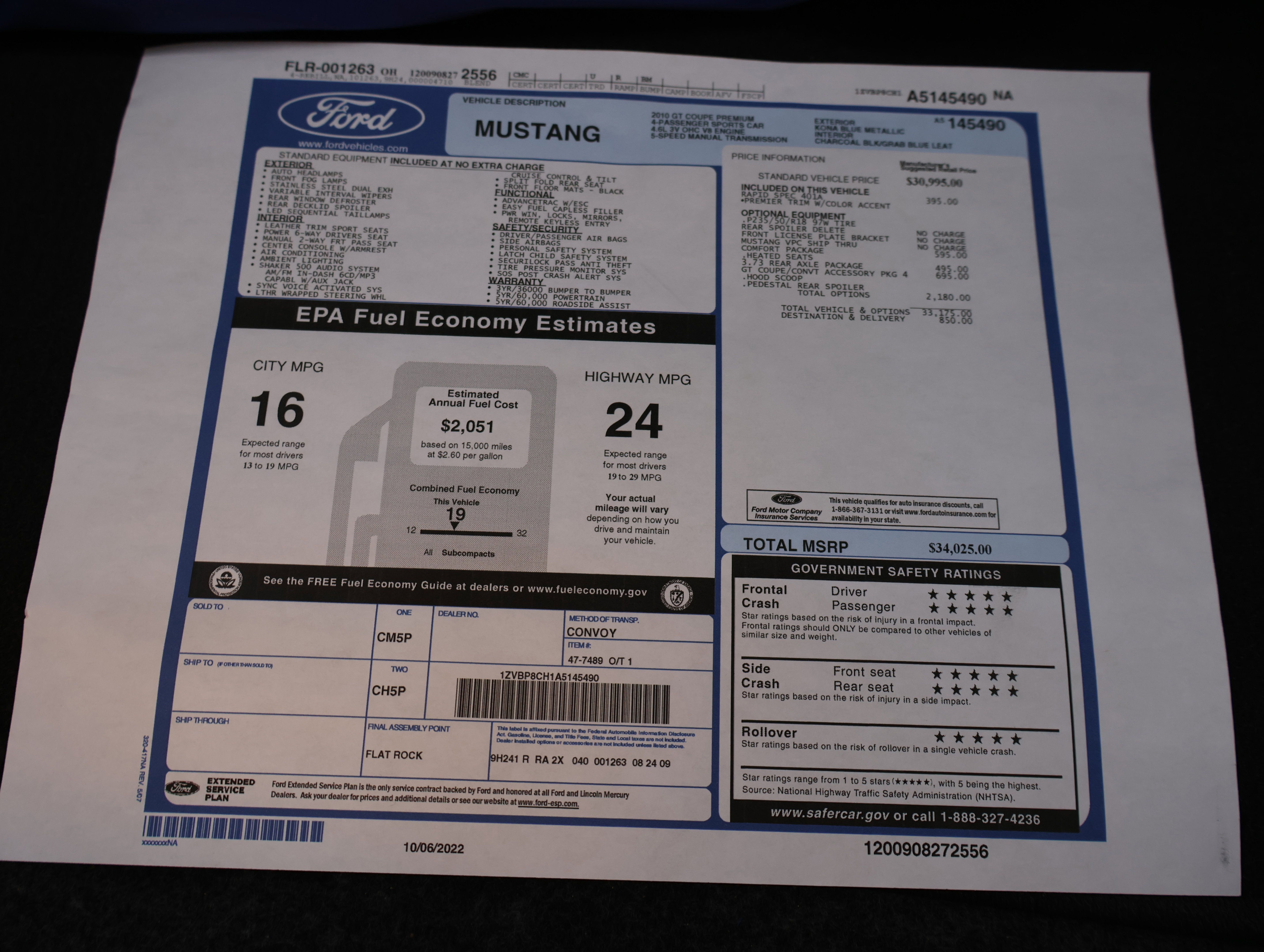Used 2010 Ford Mustang GT RWD image 27