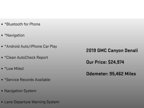 Used 2019 GMC Canyon Denali AWD/4WD image 24