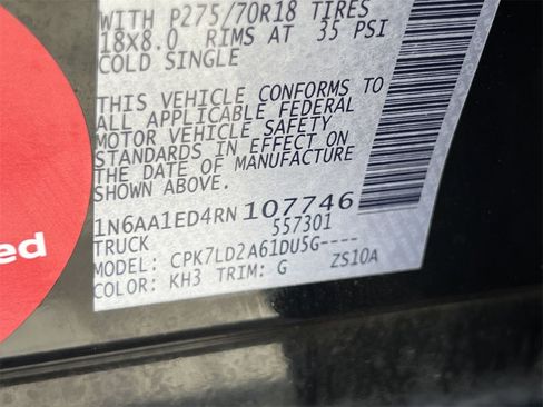 Certified 2024 Nissan Titan PRO-4X w/ Pro-4x Convenience Package image 32