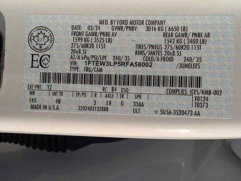 Certified 2024 Ford F150 XLT w/ Equipment Group 303A High AWD/4WD image 29