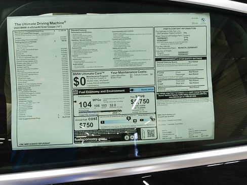 Used 2025 BMW i4 eDrive40 w/ Parking Assistance Package image 16