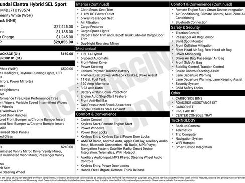 New 2026 Hyundai Elantra Sport w/ Cargo Package FWD image 3