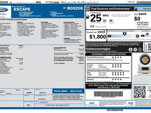 Used 2016 Ford Escape SE w/ SE Chrome Package AWD/4WD image 2