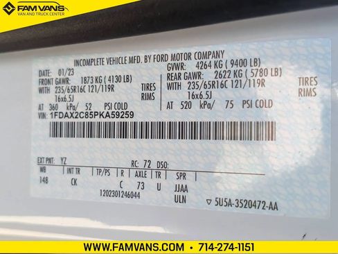 Used 2023 Ford Transit 350 XLT RWD image 26