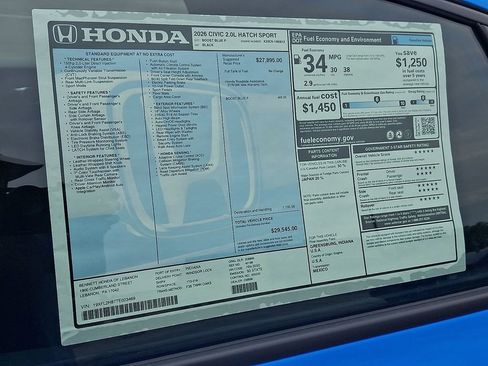 New 2026 Honda Civic Sport image 3