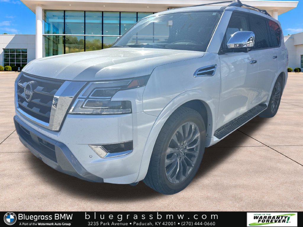 Used 2023 Nissan Armada Platinum w/ Captain's Chairs Package AWD/4WD 360° Tour