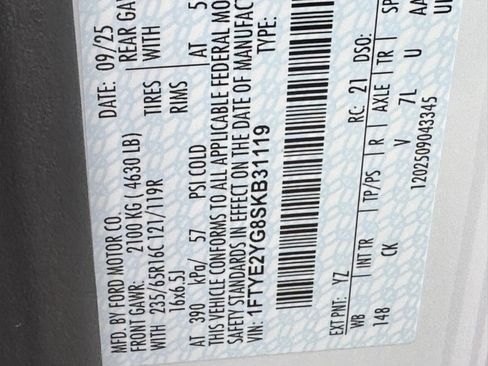 New 2025 Ford Transit 150 Low Roof AWD w/ Interior Upgrade Package image 39