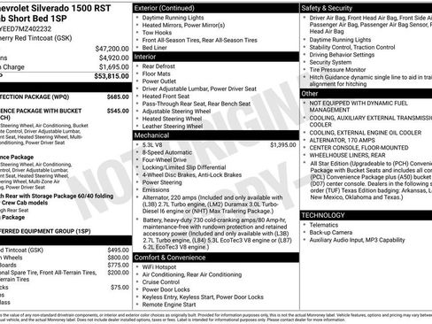 Used 2021 Chevrolet Silverado 1500 RST w/ Bed Protection Package AWD/4WD image 3