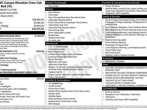 New 2026 GMC Canyon Elevation w/ Convenience Package image 4