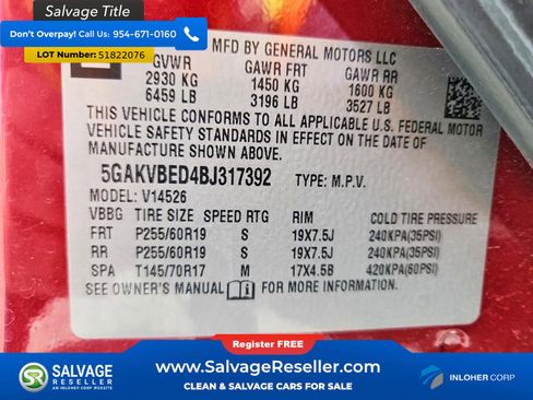 Used 2011 Buick Enclave CXL AWD/4WD image 17