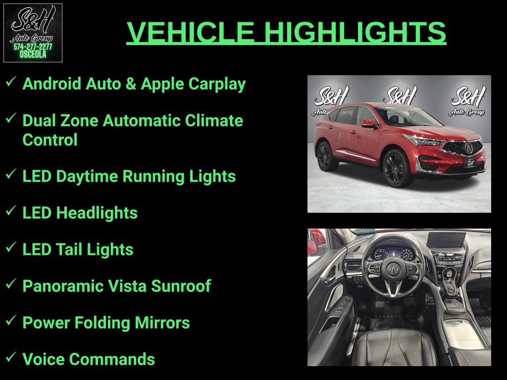 Used 2019 Acura RDX w/ Advance Package AWD/4WD image 3