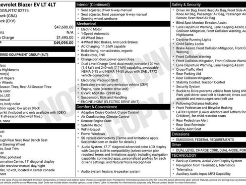 New 2026 Chevrolet Blazer EV LT image 4