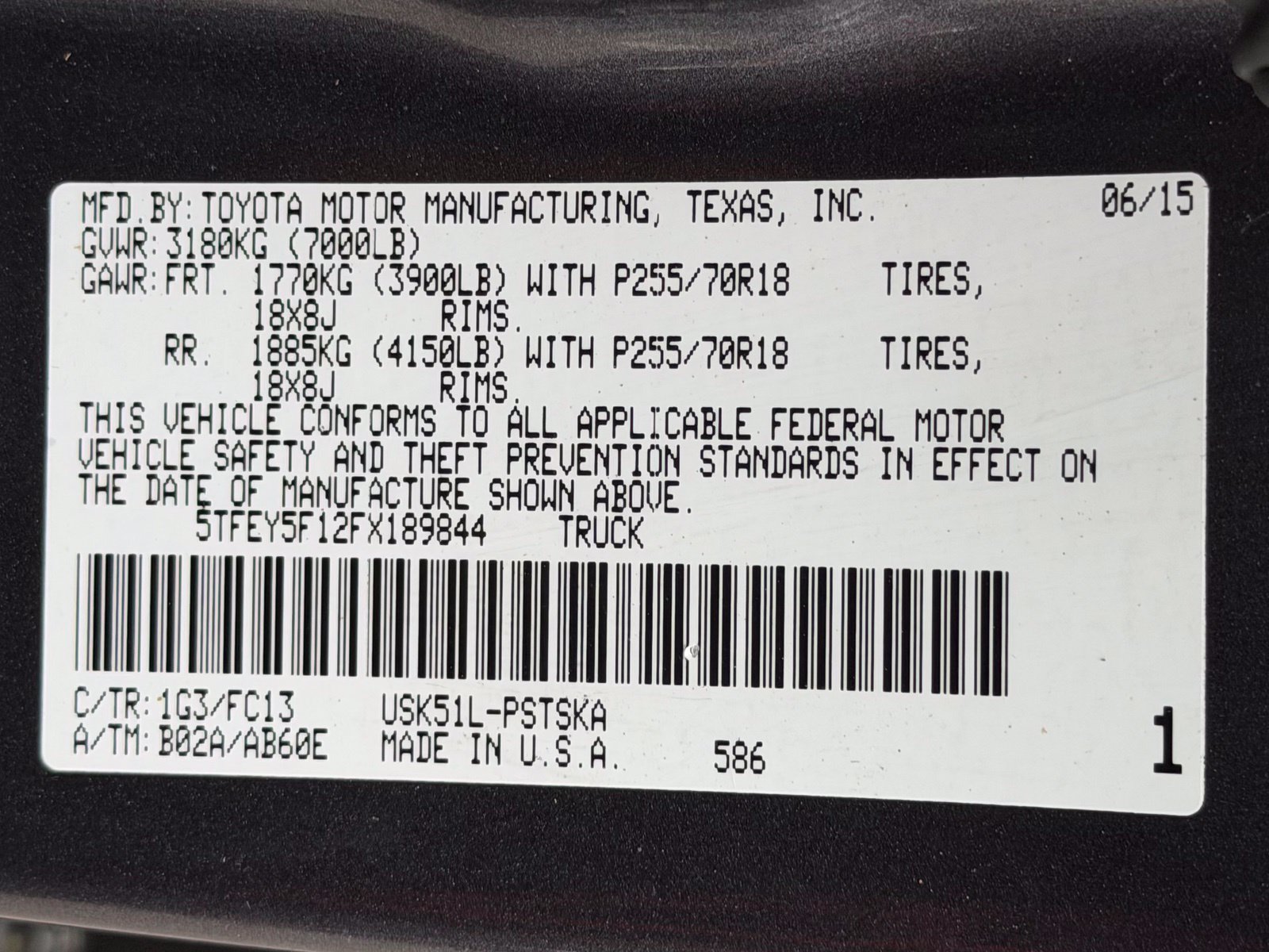 Used 2015 Toyota Tundra SR5 w/ SR5 Upgrade Package RWD image 46