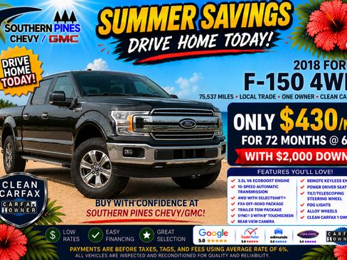 Used 2018 Ford F150 XLT w/ Equipment Group 302A Luxury AWD/4WD image 5