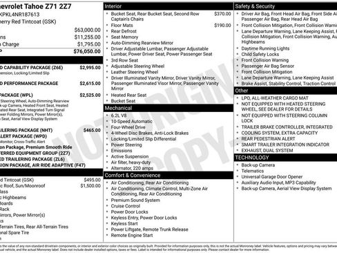 Used 2022 Chevrolet Tahoe Z71 w/ Off-Road Capability Package AWD/4WD image 7