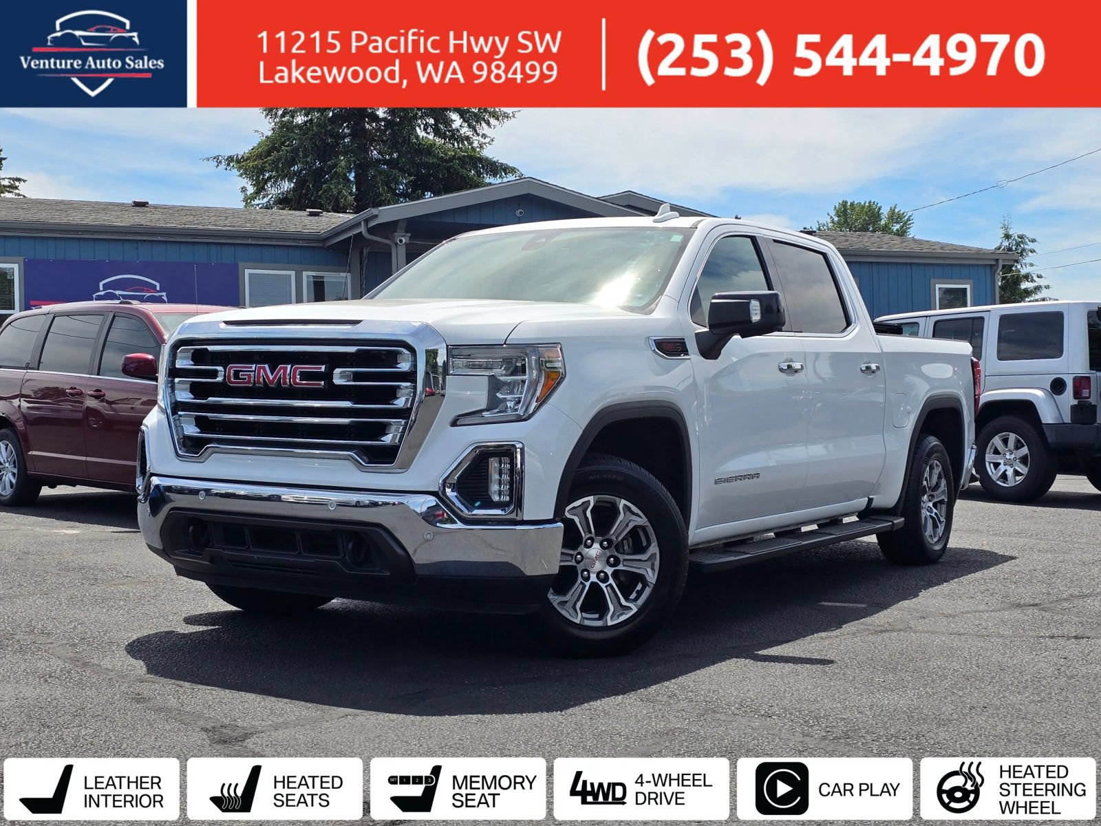 Used 2020 GMC Sierra 1500 SLT w/ Driver Alert Package II AWD/4WD image 1