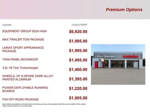 Used 2021 Ford F150 Lariat w/ Equipment Group 502A High image 2