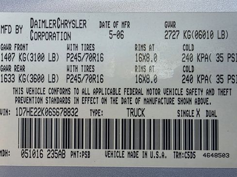 Used 2006 Dodge Dakota ST w/ Sport Appearance Group image 31