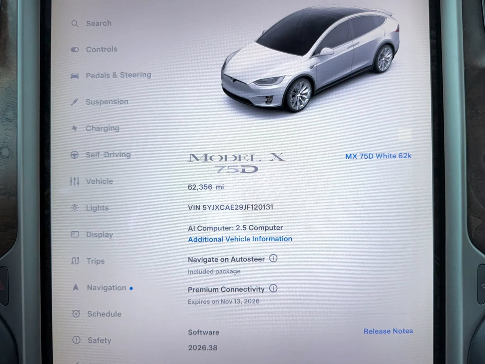 Used 2018 Tesla Model X 75D AWD/4WD image 16