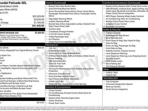 Used 2021 Hyundai Palisade SEL w/ Convenience Package image 7