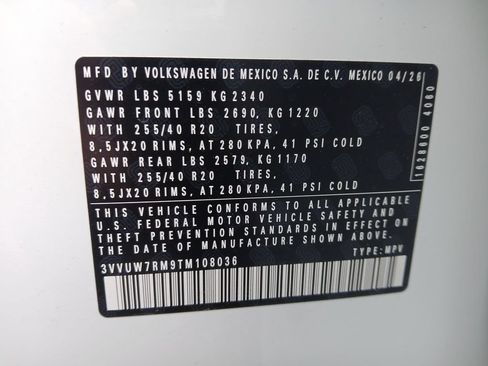 New 2026 Volkswagen Tiguan SEL R-Line AWD/4WD image 30