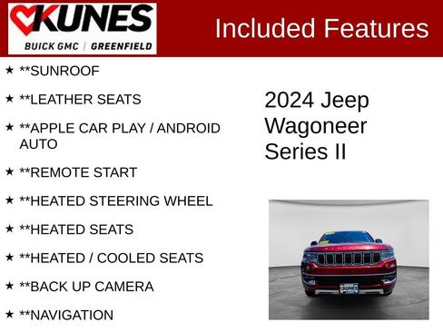 Used 2024 Jeep Wagoneer Series II AWD/4WD image 2