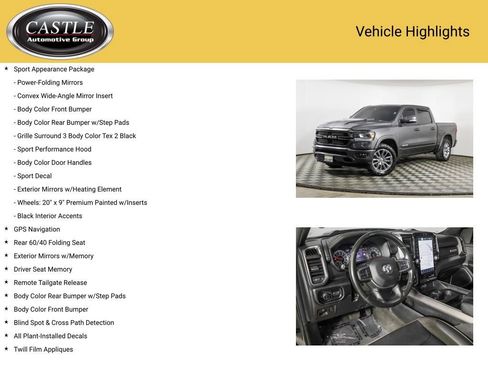 Used 2022 RAM 1500 Laramie w/ Sport Appearance Package AWD/4WD image 8