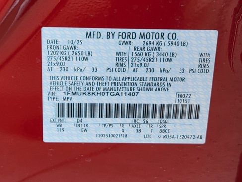 New 2026 Ford Explorer ST-Line w/ ST-Line Street Pack image 14