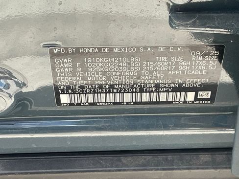 Used 2026 Honda HR-V LX image 14