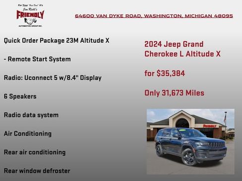Used 2024 Jeep Grand Cherokee L Altitude AWD/4WD image 15