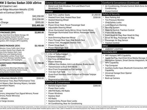 Used 2019 BMW 330i xDrive Sedan w/ Premium Package image 6