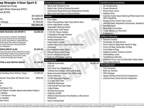 New 2026 Jeep Wrangler Sport S image 40