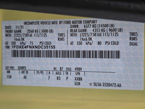 Used 2022 Ford E-450 and Econoline 450 Super Duty RWD image 44
