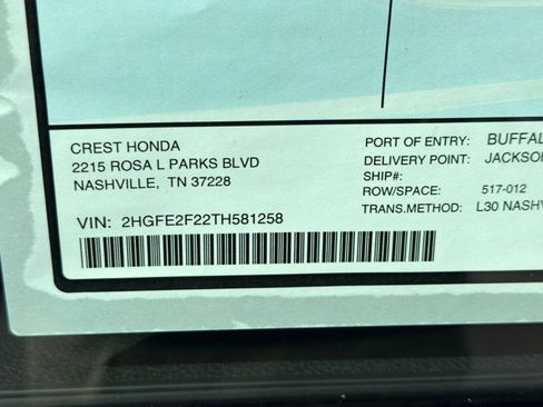 New 2026 Honda Civic LX image 17